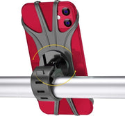 Sostegno per telefono bicicletta - 360 gradi rotativo - Adattabile - Rimovibile silicone - Universale per schermi da 4"-6.5" - Compatibile con iPhone, Huawei Mate, Samsung Galaxy - Sostegno per telefono bicicletta per schermi da 4"-6.5