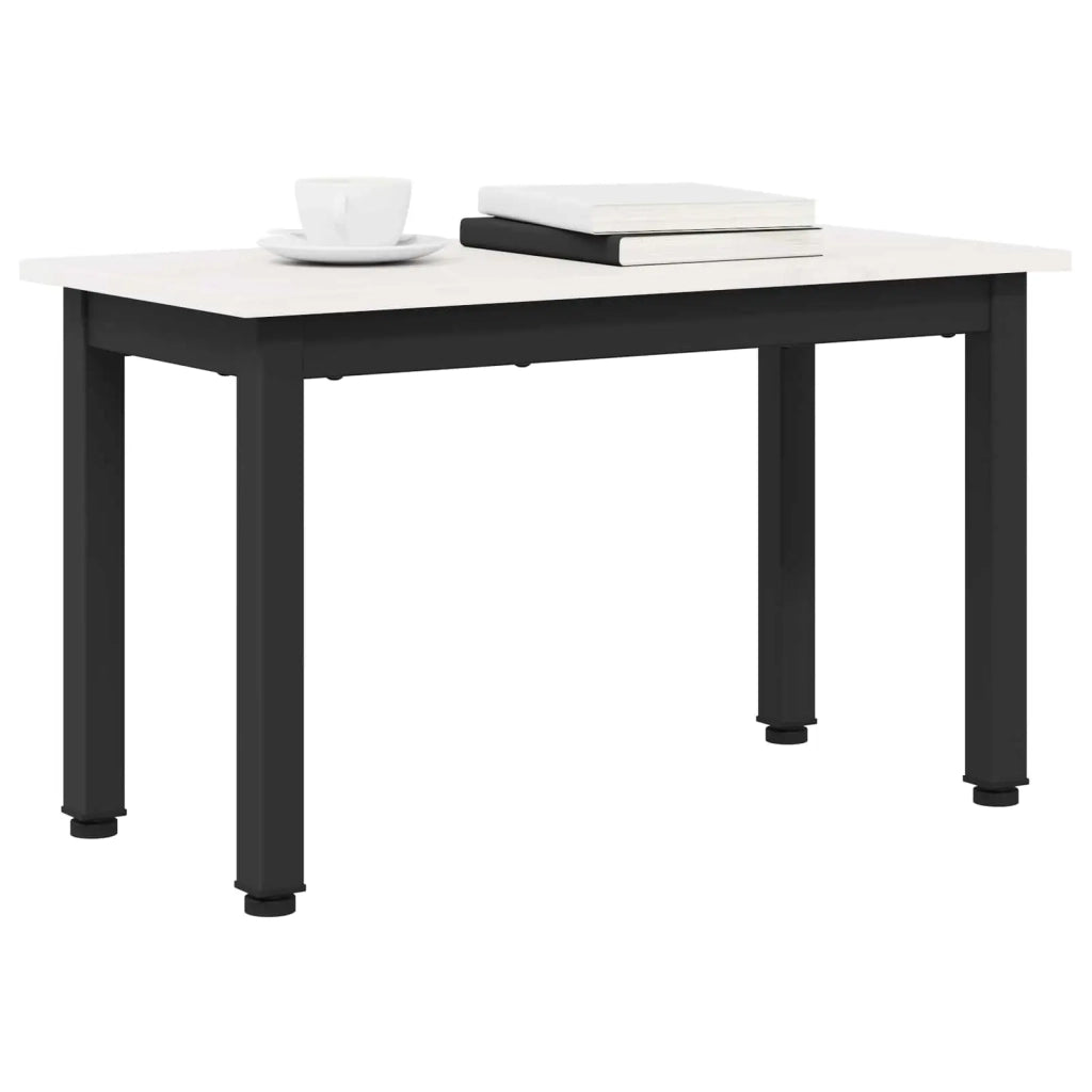 Tavolino da salotto Bianco 60 x 30 x 36 cm Pino massello 892758