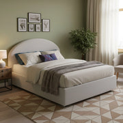 Letto Matrimoniale Augite, Letto Matrimoniale Contenitore Made in Italy, Bianco