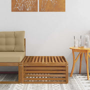 Sedia da giardino-Poggiapiedi da Esterno Naturale 79 x 79 x 37 cm 601194