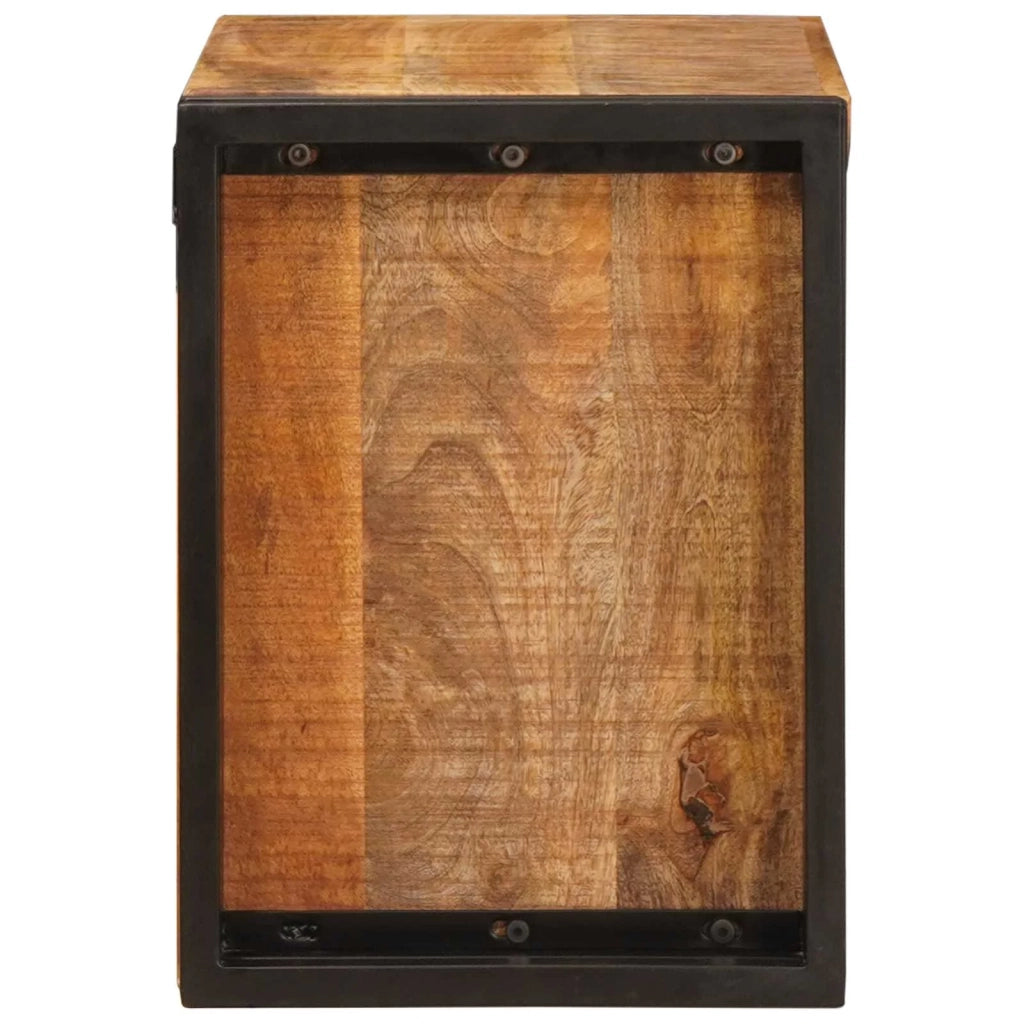 Portabottiglie 60 x 45 x 33 cm Legno di Mango Grezzo Massiccio