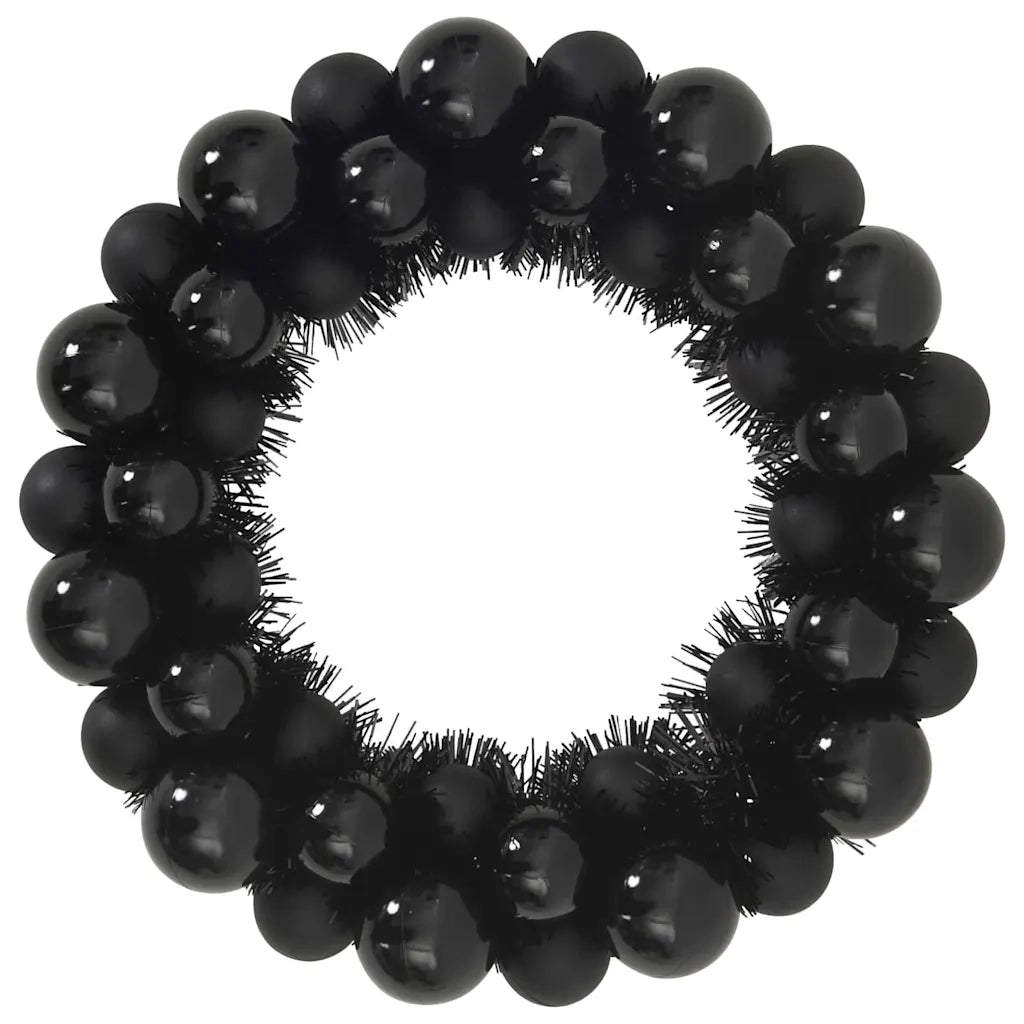 Corone di Palline di Natale 2 pcs Nero 33 x 33 x 7 cm 42019678