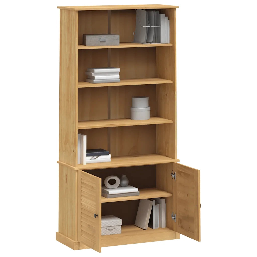 Libreria VIGO 85x35x170 cm in Legno Massello di Pino 353196