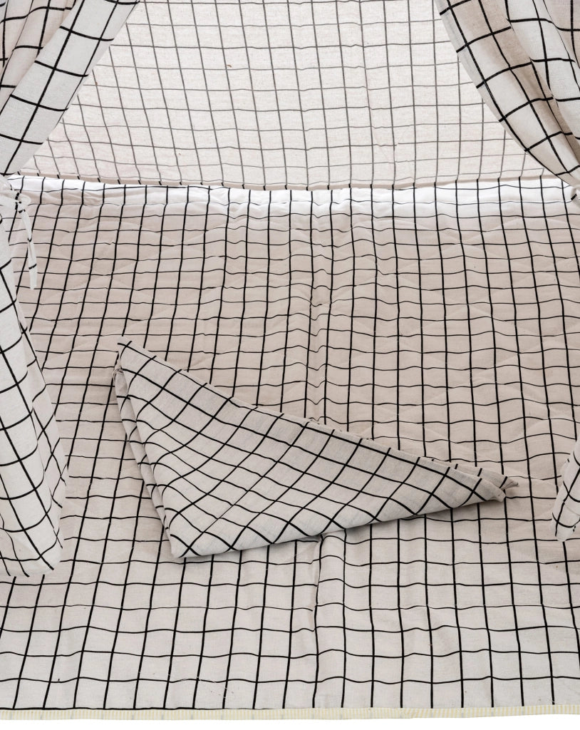 Tenda gioco Esna Grigio quadrettato