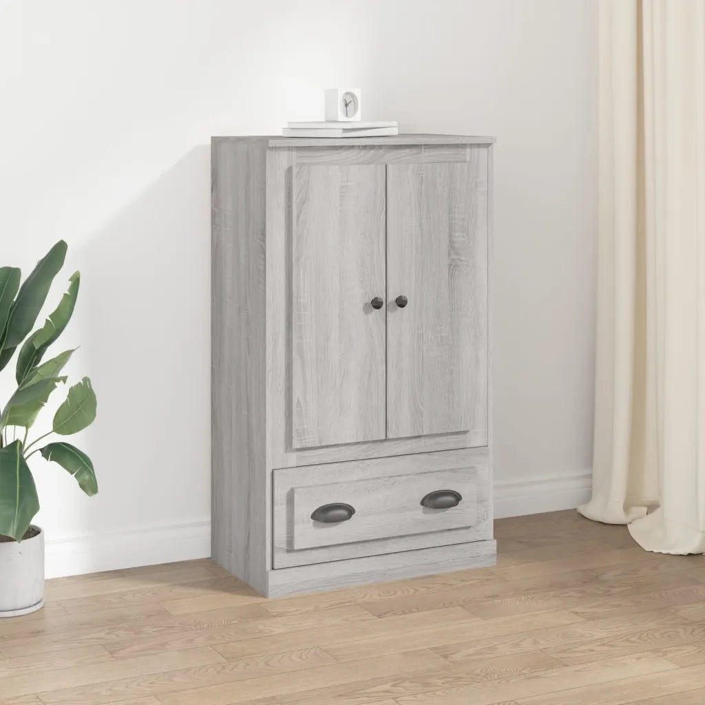 Credenza-Buffet-Armadio da cucina Grigio Sonoma 60x35,5x103,5 cm in Legno Multistrato 259933