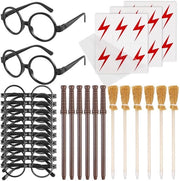 Set di accessori per festa 42 pezzi - pennelli a pennello - pennelli a stella - cornici rotonde - trucco a flash - legno di popolano di alta qualità - articoli per festa