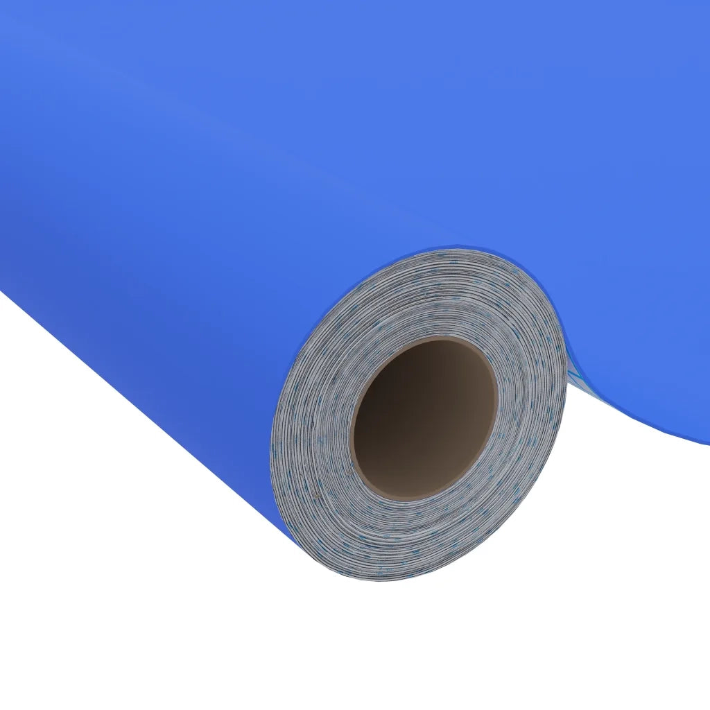 Pellicola Autoadesiva per Mobili Blu Lucido 500x90 cm in PVC CFW5706856