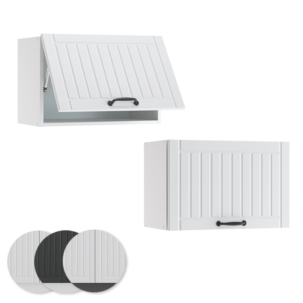 Vicco Pensile da cucina Bianco casa di campagna 60 cm Piatto