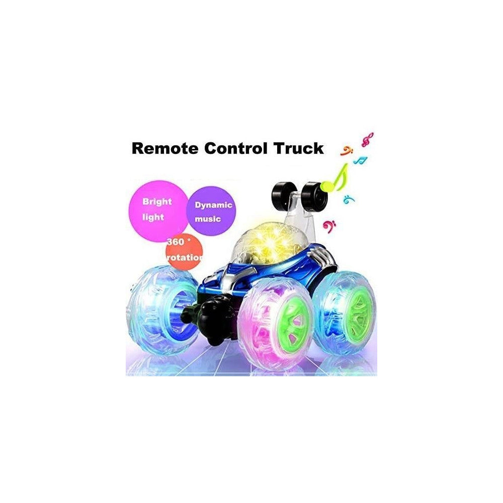 Trade Shop - Macchina Radiocomandata Rotazione A 360° Giocattolo Con Acrobazione Luci E Suoni -