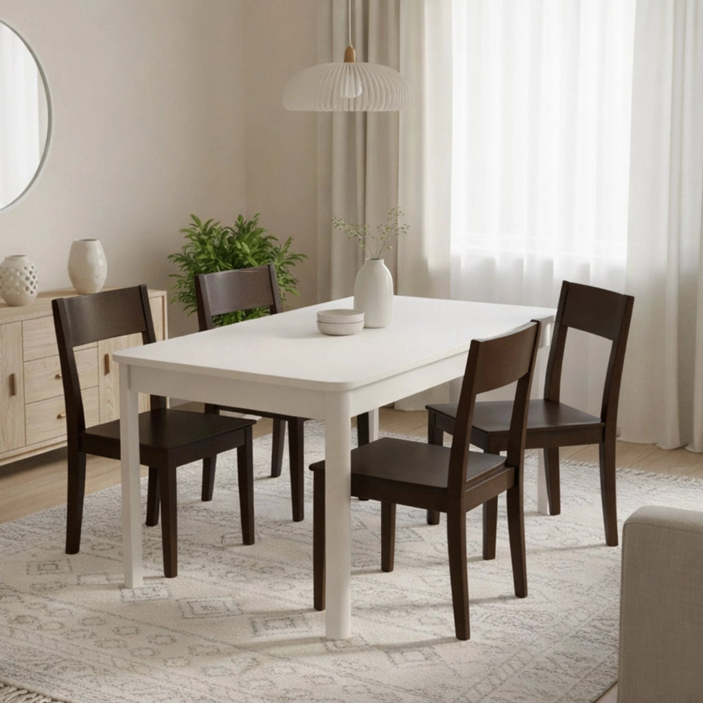 Tonara, Tavolo Fisso 6 Posti, 160x90.5x76.5h cm Bianco
