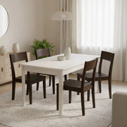 Tonara, Tavolo Fisso 6 Posti, 160x90.5x76.5h cm Bianco