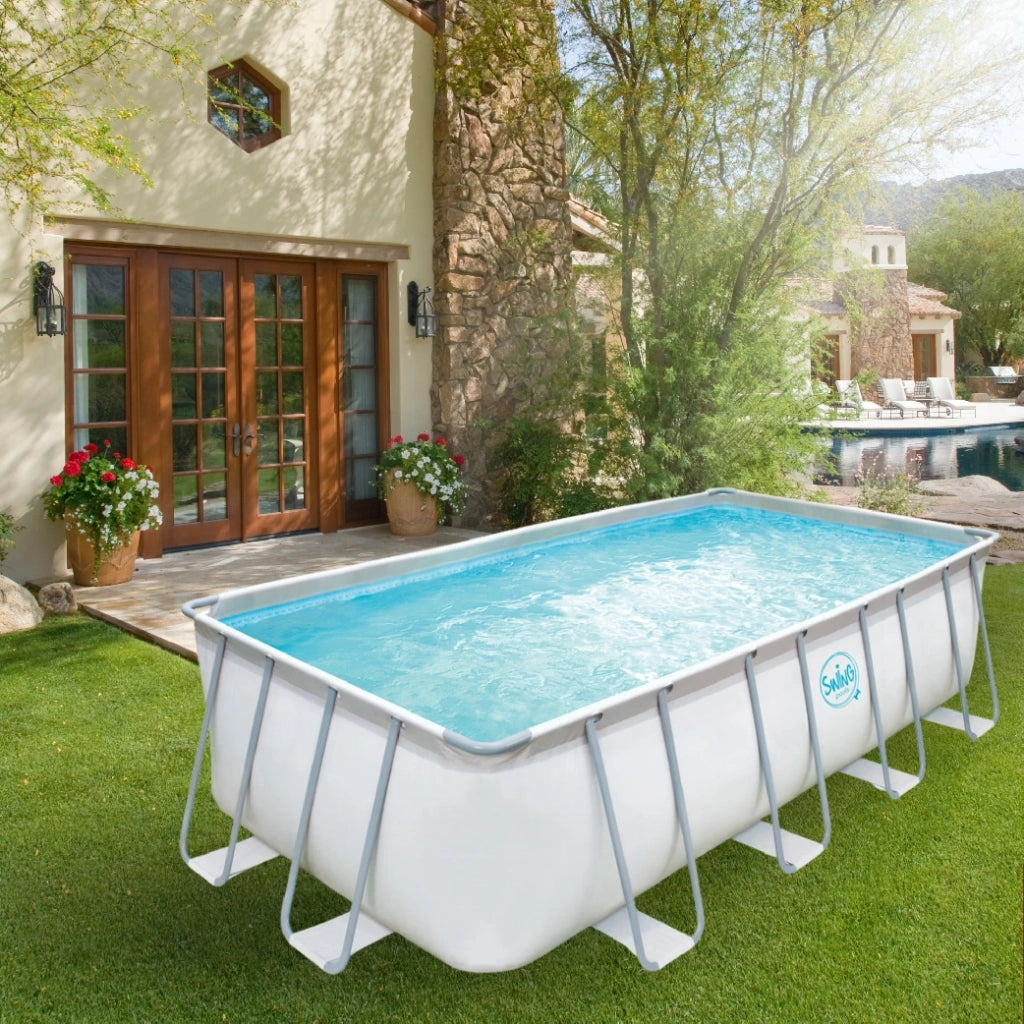 PISCINA RETTANGOLARE CON STRUTTURA IN METALLO ELITE - 5,49 x 2,74 x 1,32 m