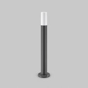Lampione Per Esterno Moderno Metallo Grigio 1 Luce E27 60W Ip54