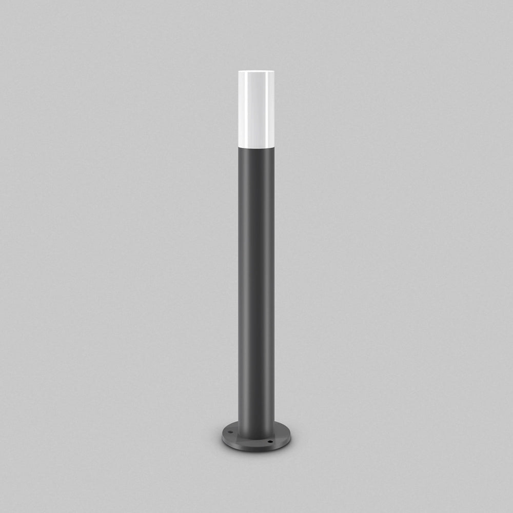 Lampione Per Esterno Moderno Metallo Grigio 1 Luce E27 60W Ip54