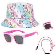 Sole da bambino - Occhiali da sole polarizzati - Cappello da sole - Protezione UV 400 - Kit per bambini - Adatto per bambini di 2-7 anni - Occhiali da sole per bambini