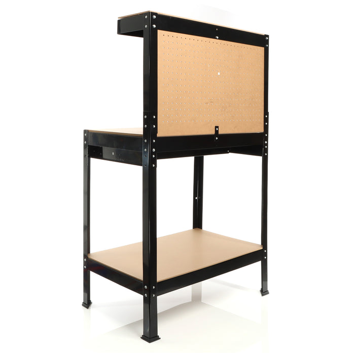 Banco da lavoro 800x500x1400mm Tavolo da officina con parete forata