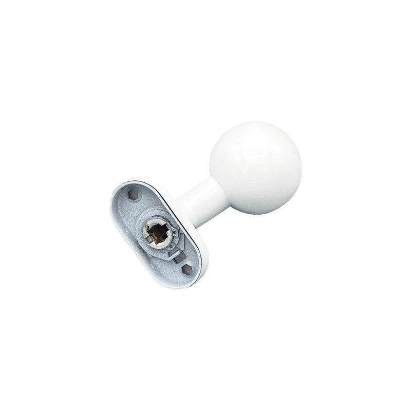 Pomolo fisso per porta SAGUATTI D69/50TO in inox bianco opaco