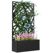 Jardiniere con griglia per piante rampicanti ¨C zephmum ¨C 61x23x113 cm