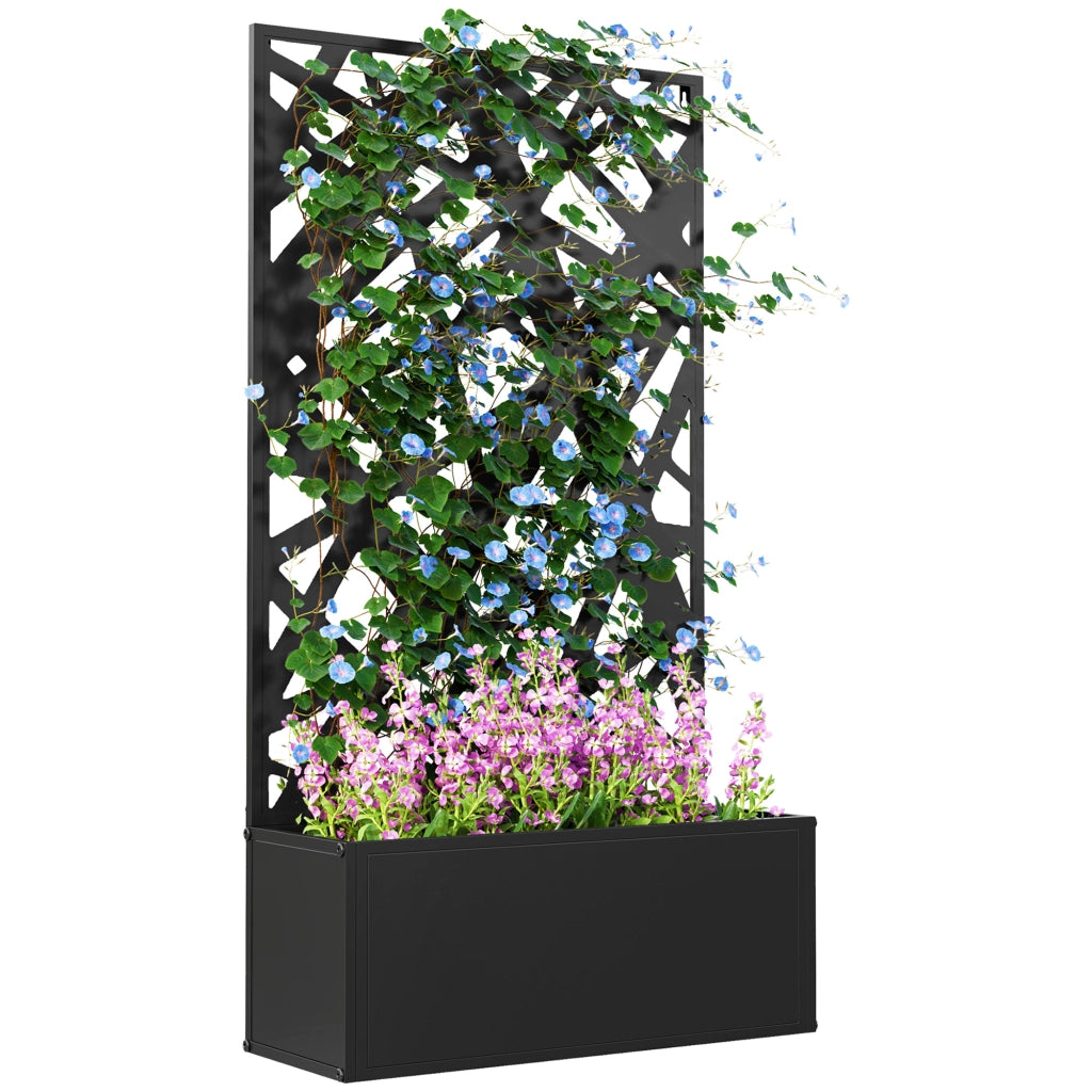 Jardiniere con griglia per piante rampicanti ¨C zephmum ¨C 61x23x113 cm
