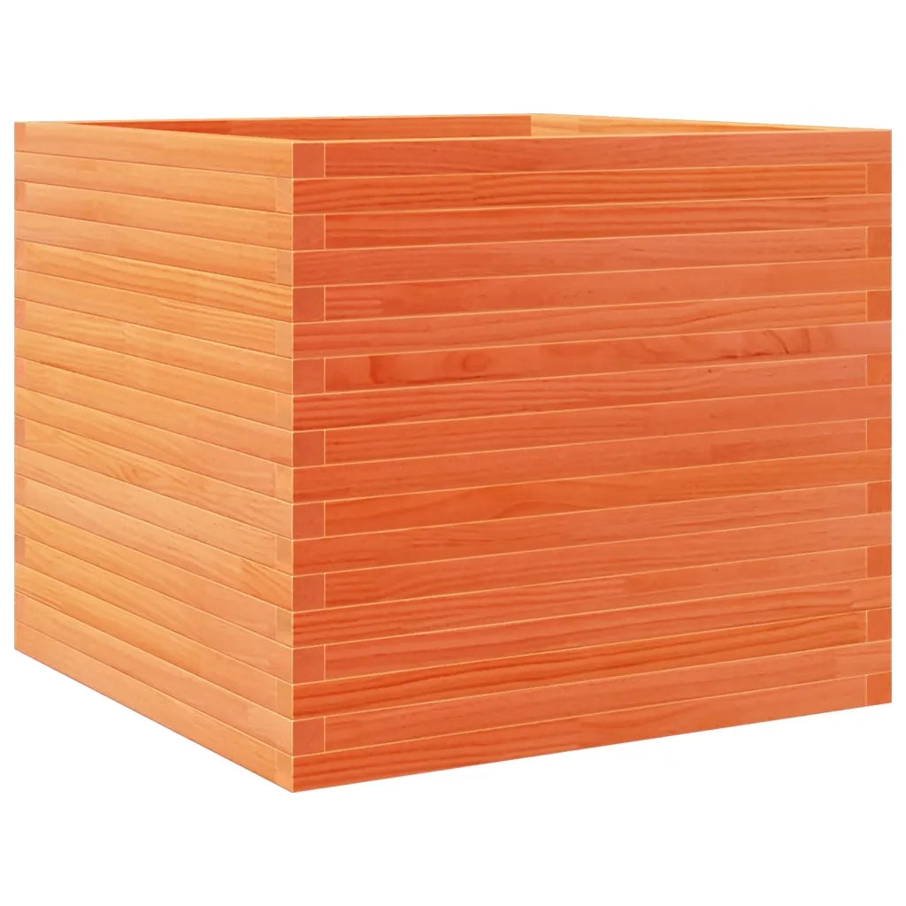 Fioriera Giardino Marrone Cera 80x80x68,5cm Legno Massello Pino 3282481