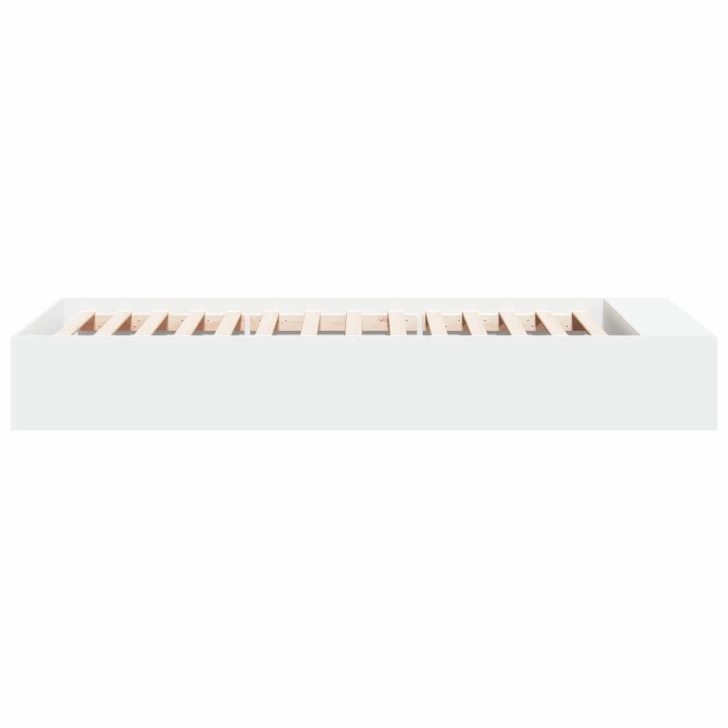 Telaio del letto con storage con lo scaffale Bianco 80 x 200 cm 3429557