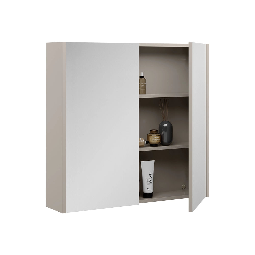 Vicco Specchio contenitore bagno Cachemire 80 x 75.8 cm con 2 porte a specchio