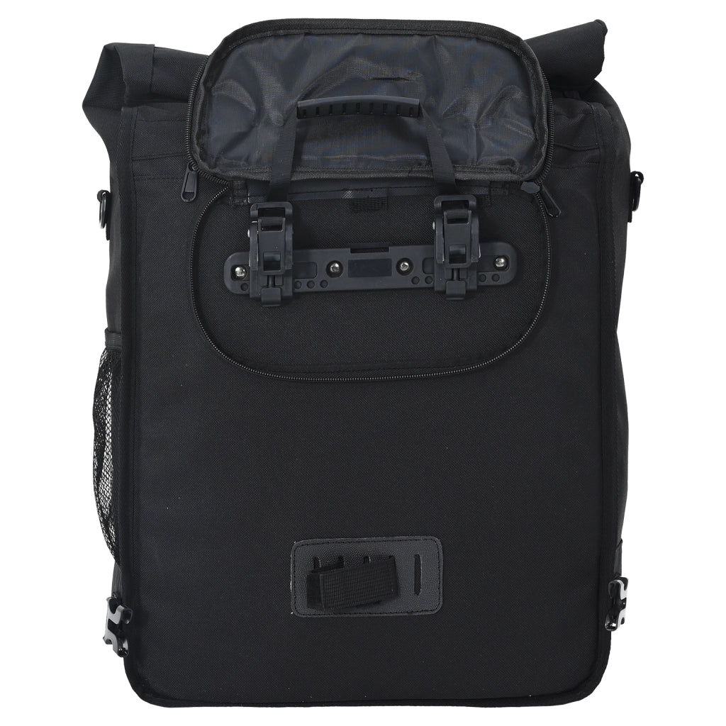Borsa per bici per portapacchi 25 L Nera 33x16x48 cm