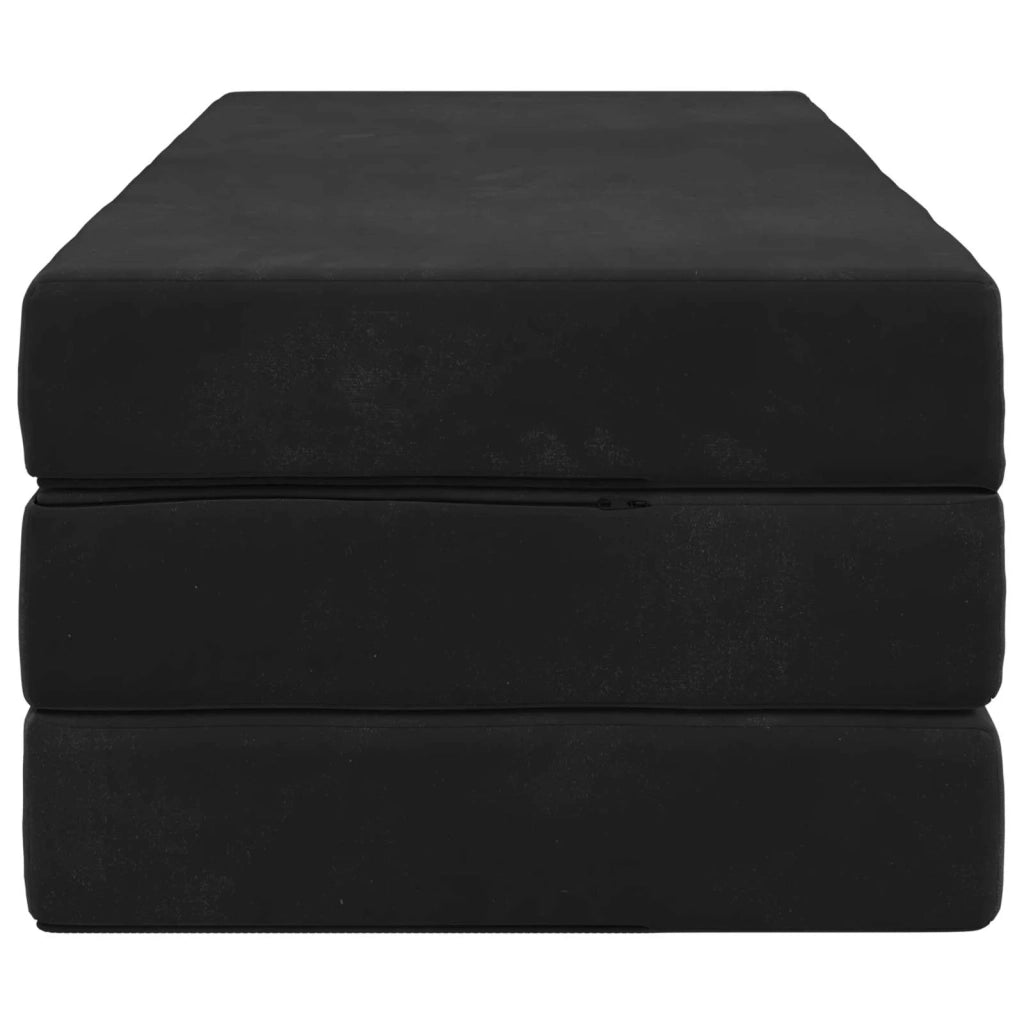 Divano Letto Pieghevole 160 x 67 x 45 cm Nero 900243