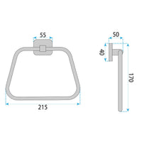 Portasciugamano Da Bagno 5910 Nico Brush Nickel