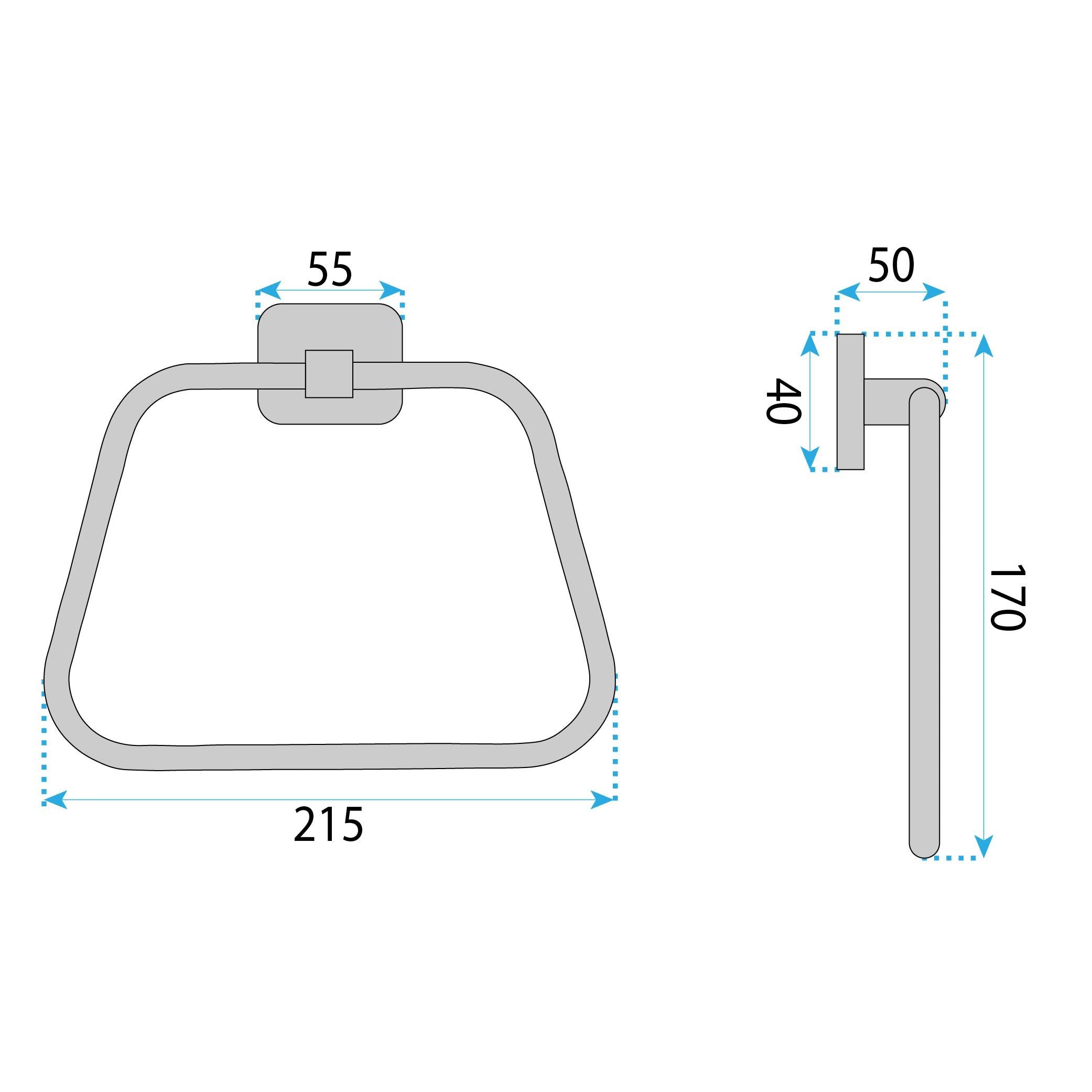 Portasciugamano Da Bagno 5910 Nico Brush Nickel