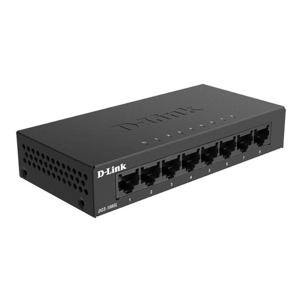 D-LINK DGS-108GL - DESKTOP SWITCH 8 PORTE GIGABIT NON GESTITE