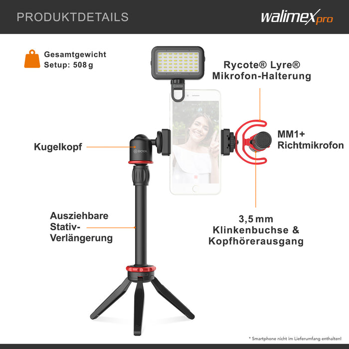 BOYA VG350 Kit video per smartphone