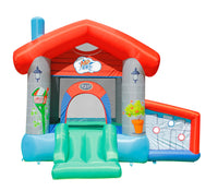 Castello Gonfiabile per Bambini Little Village 300x280x215 cm Portata Massima 135 kg