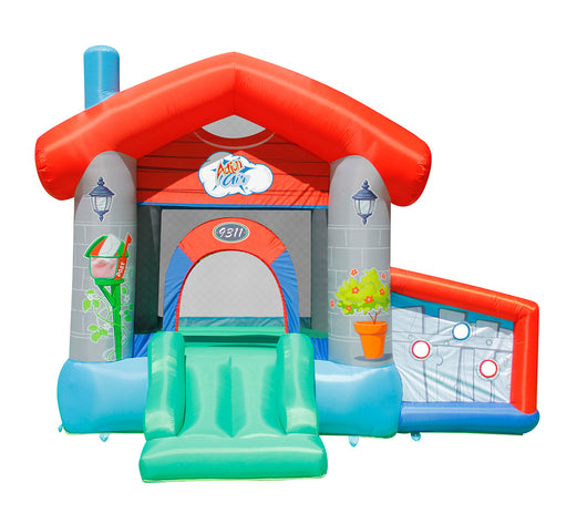 Castello Gonfiabile per Bambini Little Village 300x280x215 cm Portata Massima 135 kg