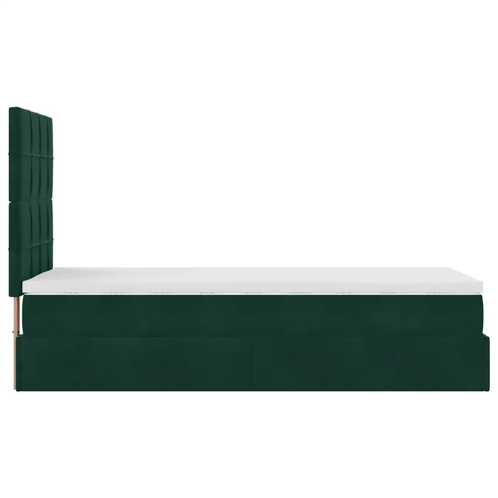 Struttura Letto Pouf con Materassi 90x190 cm in Velluto 3313442