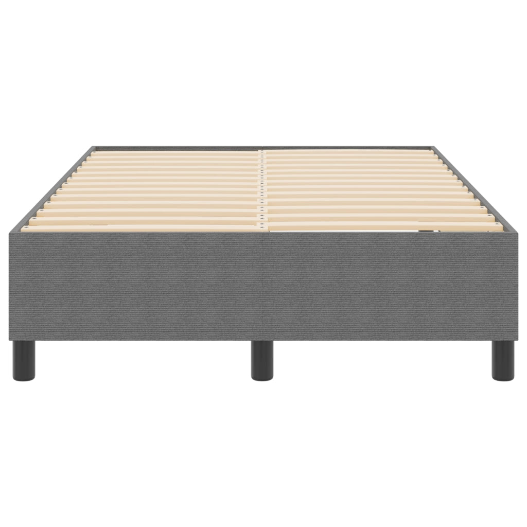 Letto a Doghe Grigio Chiaro 120x200 cm in Tessuto Corduroy