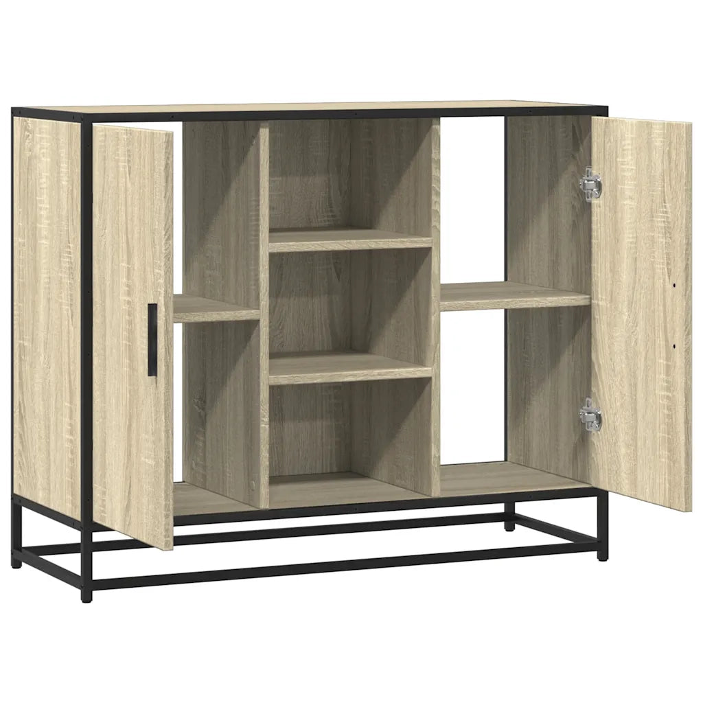 Credenza Rovere Sonoma 92x35x76 cm in Legno Multistrato 849015