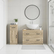 Set di Armadi da Bagno da 2 Pezzi UTRECHT Rovere Sonoma 3417731