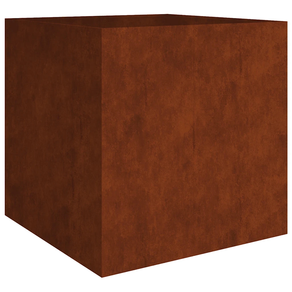 Fioriera 80x80x80 cm in Acciaio Corten