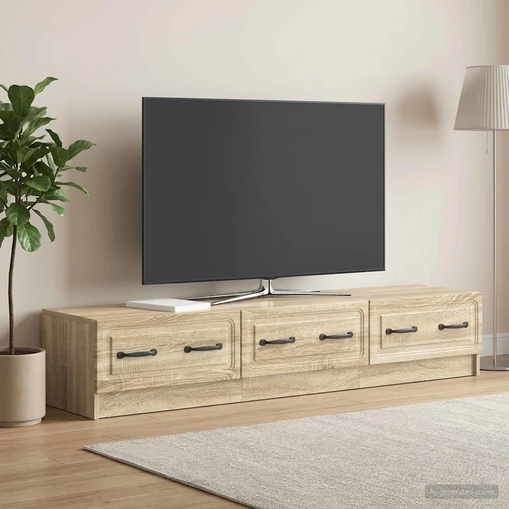 Mobile TV Rovere Sonoma 147 x 34,5 x 27 cm Legno ingegnerizzato 895857
