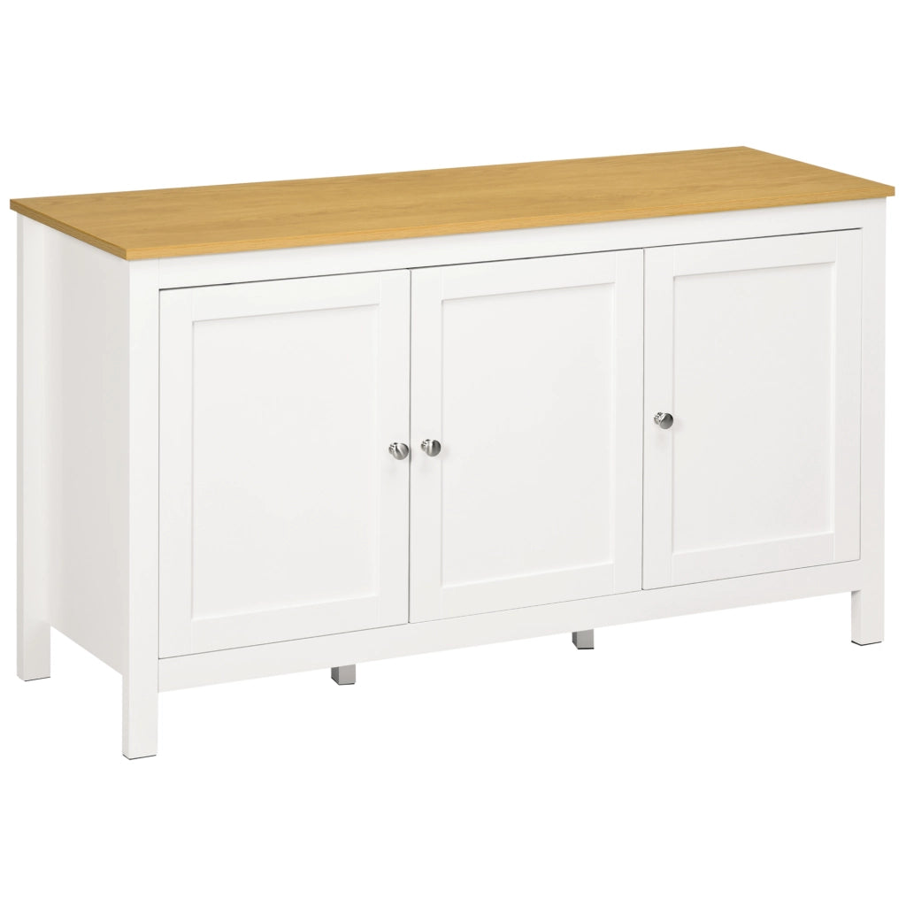 Armadio con 3 ante e 2 ripiani regolabili ¨C zephmum ¨C bianco 120x40x70 cm
