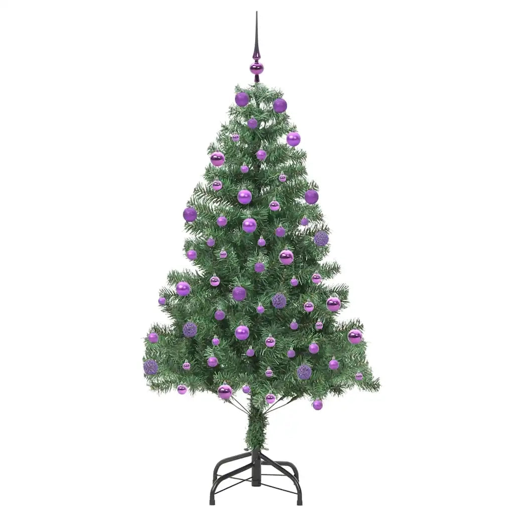 Albero di Natale | Decorazioni natalizie con 300 LED con supporto Verde 210 cm PVC