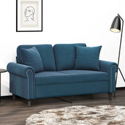 Cuscini Decorativi 2 pz Blu 40x40 cm in Velluto 349494