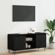 Mobile TV Rovere Nero 104 x 35 x 50 cm Legno multistrato 881934