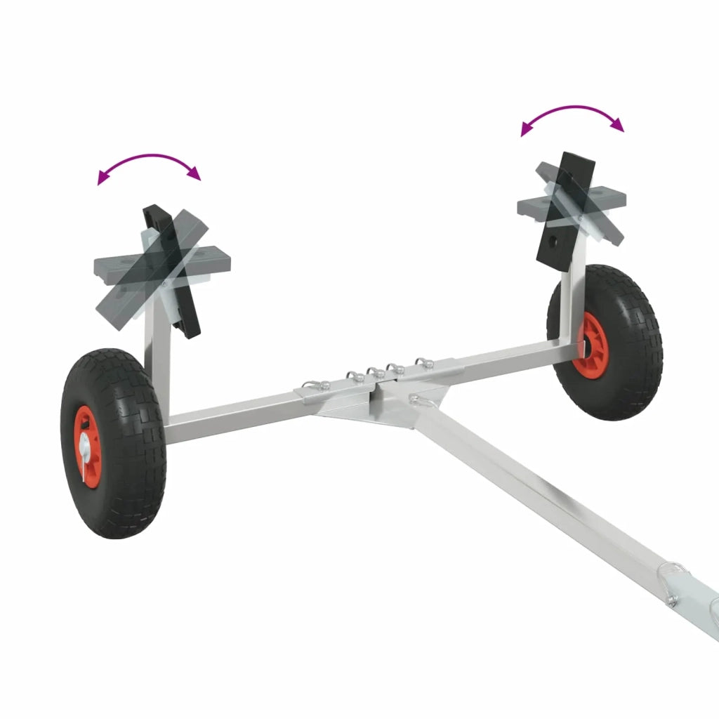 Carrello per imbarcazioni regolabile con pneumatici 200 kg Load 42043568