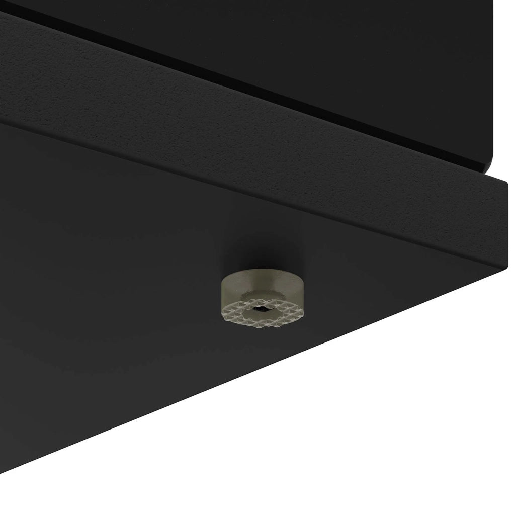 Cornice per camino Nero 100 x 20 x 100 cm Legno ingegnerizzato 8006616