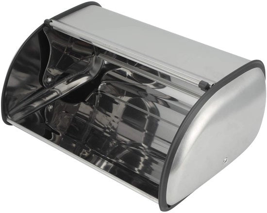Cassa per Pane e Dolci in Acciaio Inox con Grande Capacità per la Cucina