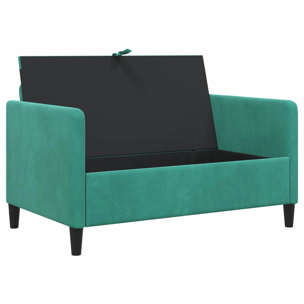 Divano con Storage Turchese 122 x 78 x 87 cm Poliestere 42036915