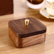 Houders in legno per Q-tips con coperchi per la doccia, contenitori per le spugnette/dischi per spugnette, cassetto per l'archiviazione dei rami di spazzolino da denti, contenitori per la superficie del lavabo/della consolle, arredamento per la casa