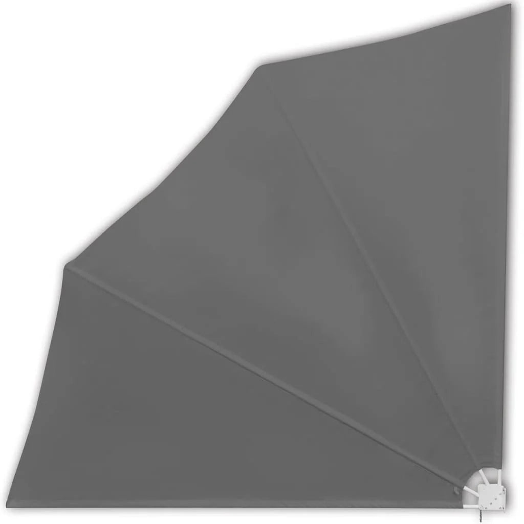 Tenda da sole laterale retrattile/schermo privacy per patio giardino terrazza balcone 140 x 140 cm grigio 02_0007058